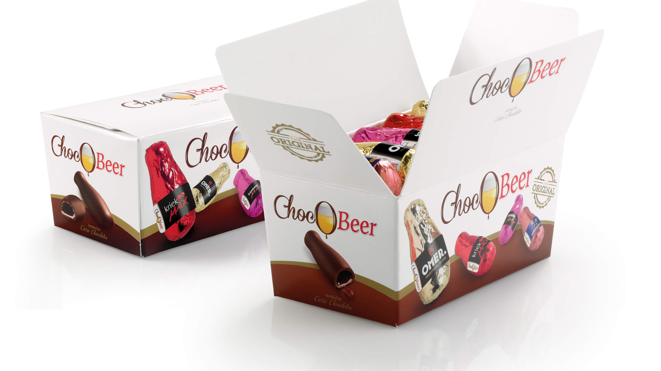 grafisch ontwerp chocobeer ballotin en alu folie