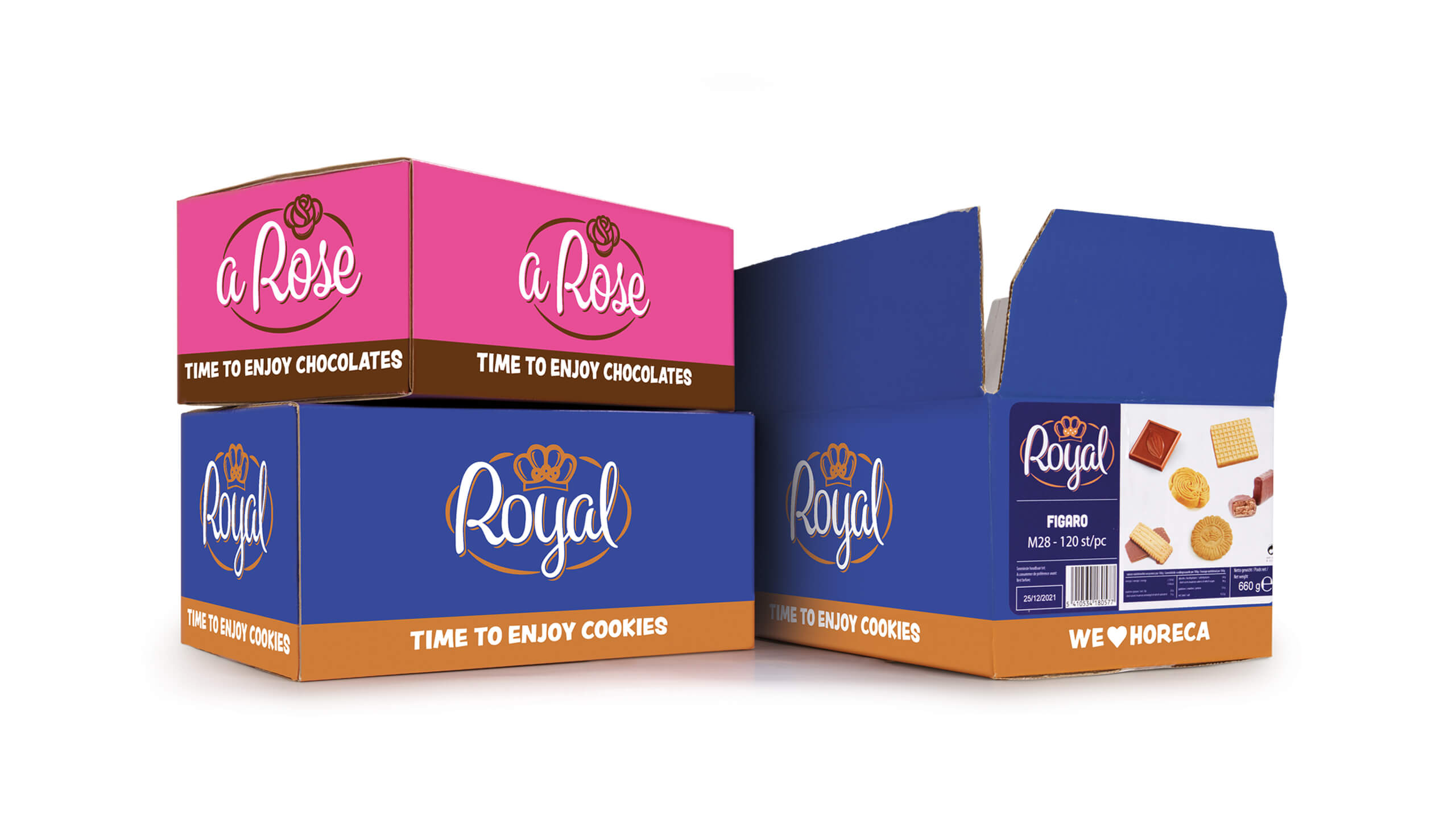 omdoos rose royal chocolates trendy design