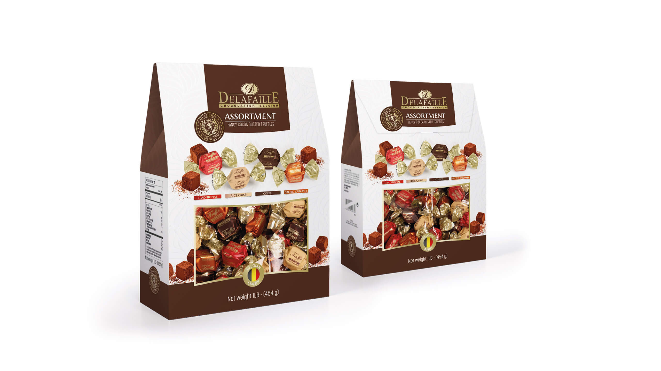 standingbox chocolade delafaille